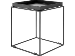 Beliani Sivupoyta Metalli Musta Saxon Cheap