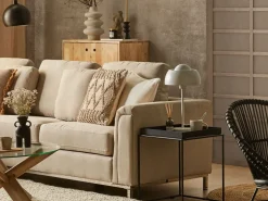 Beliani Sivupoyta Metalli Musta Saxon Cheap