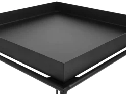 Beliani Sivupoyta Metalli Musta Saxon Cheap