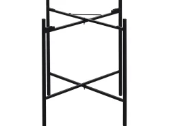 Beliani Sivupoyta Metalli Musta/Luonnonvari Vienna Sale