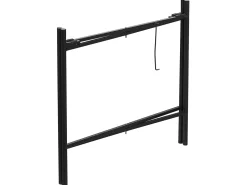 Beliani Sivupoyta Metalli Musta/Luonnonvari Vienna Sale