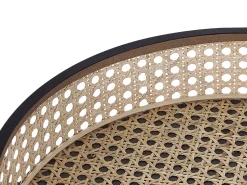 Beliani Sivupoyta Metalli Musta/Luonnonvari Vienna Sale