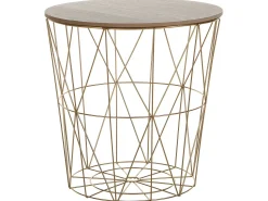 Beliani Sivupoyta Metalli Säilytystila Kulta Lanark Cheap