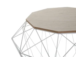 Beliani Sivupoyta Metalli Säilytystila Valkoinen Elida Shop