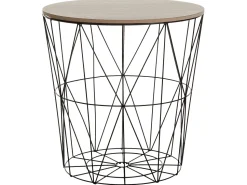 Beliani Sivupoyta Metalli Säilytystila Musta Lanark Shop