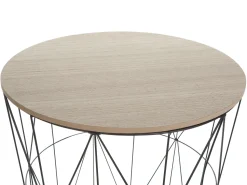 Beliani Sivupoyta Metalli Säilytystila Musta Lanark Shop