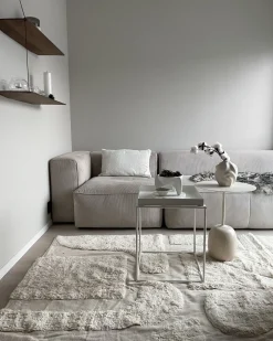 Beliani Sivupoyta Metalli Valkoinen Saxon Cheap