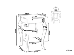 Beliani Sivupoyta Musta Avon Cheap