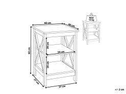 Beliani Sivupoyta Musta Foster Sale