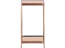 Beliani Sivupoyta Peililasitasolla Metalli Korkea Kupari Alsea Store