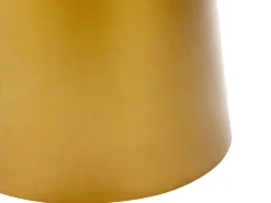 Beliani Sivupoyta Rauta Musta/Kulta Kerang Store