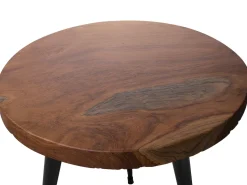 Beliani Sivupoyta Tiikki Tumma Puu/Musta Detah Online