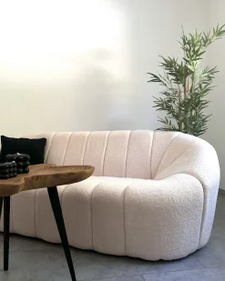 Beliani Sivupoyta Tiikki Vaalea Puu/Musta Elsa Fashion