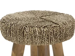 Beliani Sivupoyta Tiikki Vaaleanruskea Kelsey Discount