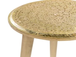 Beliani Sivupoytasetti Mangopuu Kulta 2 Kpl Narra Best Sale