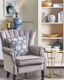 Beliani Sivupoytasetti Peililasitasolla Metalli Kulta 2 Kpl Sierra Hot