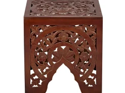 Beliani Sivupoytasetti Tumma Puu 2 Kpl Shukur Store