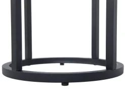 Beliani Sivupoytasetti Tumma Puu/Musta 2 Kpl Dixie New