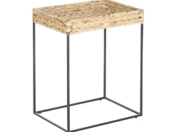 Beliani Sivupoytasetti Vesihyasintti Luonnonvari/Musta 3 Kpl Hawi Sale