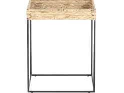 Beliani Sivupoytasetti Vesihyasintti Luonnonvari/Musta 3 Kpl Hawi Sale