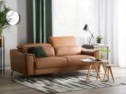 Beliani Sohva Nahkainen Ruskea Narwik Fashion