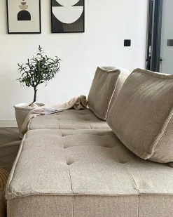 Beliani Sohvan Osa 1-Istuttava Beige Tibro Store