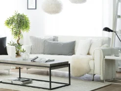 Beliani Sohvapoyta Harmaa Altos Store