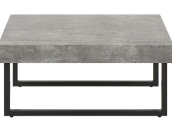 Beliani Sohvapoyta Harmaa/Musta Deluz New