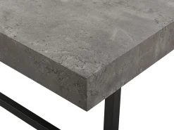 Beliani Sohvapoyta Harmaa/Musta Deluz New