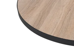 Beliani Sohvapoyta Iso Ja Keskikokoinen Vaalea Puu/Musta 2 Kpl Melody Discount