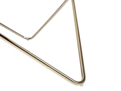 Beliani Sohvapoyta Lasitasolla Metalli Valkoinen/Kulta Meridian Ii Hot