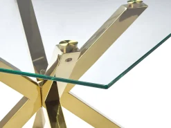 Beliani Sohvapoyta Lasitasolla Rosteri Kulta Starlight Best Sale