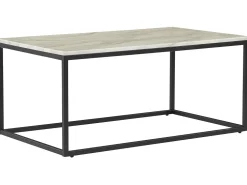 Beliani Sohvapoyta Marmorikuvio Beige/Musta Delano Online