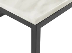 Beliani Sohvapoyta Marmorikuvio Beige/Musta Delano Online