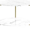 Beliani Sohvapoyta Marmorikuvio Valkoinen/Kulta Reva Online