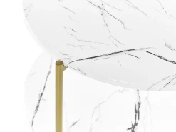 Beliani Sohvapoyta Marmorikuvio Valkoinen/Kulta Reva Online
