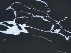 Beliani Sohvapoyta Metalli Marmorikuvio Musta Bernie Best