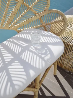 Beliani Sohvapoyta Rottinki Luonnonvari Limni Hot