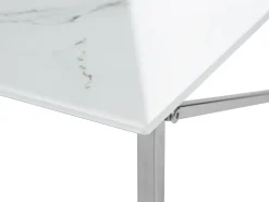 Beliani Sohvapoyta Ruostumaton Teras Marmorikuvio Valkoinen/Hopea Emporia Shop