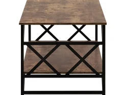 Beliani Sohvapoyta Ruskea/Musta Bolton New