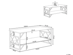 Beliani Sohvapoyta Ruskea/Musta Bolton New