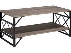 Beliani Sohvapoyta Ruskeanharmaa/Musta Bolton Clearance