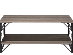 Beliani Sohvapoyta Ruskeanharmaa/Musta Bolton Clearance