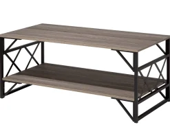 Beliani Sohvapoyta Ruskeanharmaa/Musta Bolton Clearance