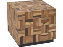 Beliani Sohvapoyta Tiikki Tumma Puu Gameti Shop