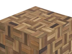 Beliani Sohvapoyta Tiikki Tumma Puu Gameti Shop