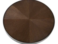 Beliani Sohvapoyta Tumma Puu/Hopea Ramona Hot