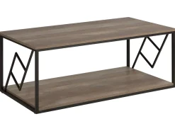 Beliani Sohvapoyta Tumma Puu/Musta Forres Outlet