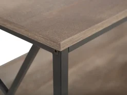 Beliani Sohvapoyta Tumma Puu/Musta Forres Outlet