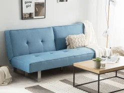 Beliani Sohvapoyta Vaalea Puu/Musta Delano Shop